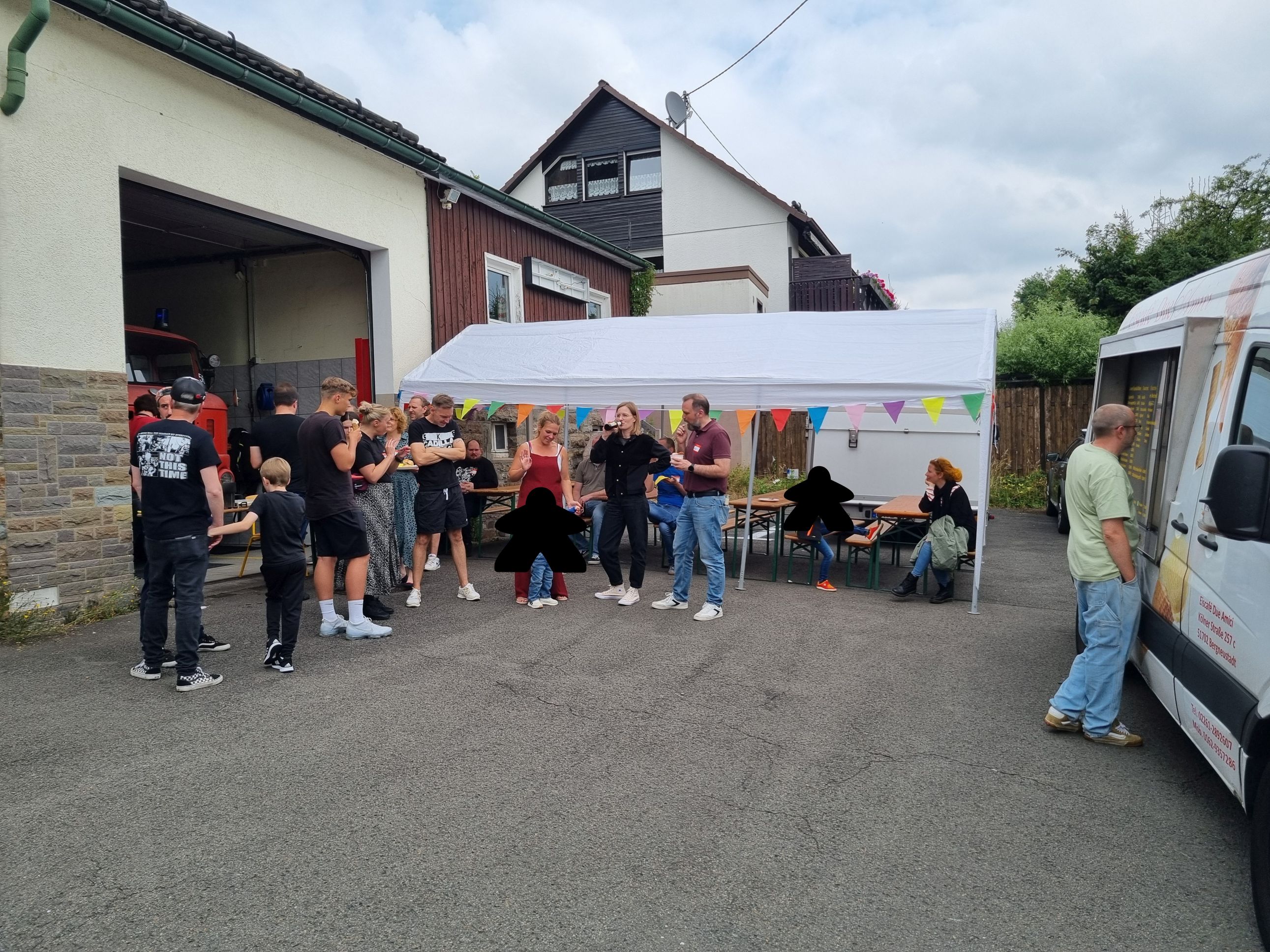 Location mit Eiswagen